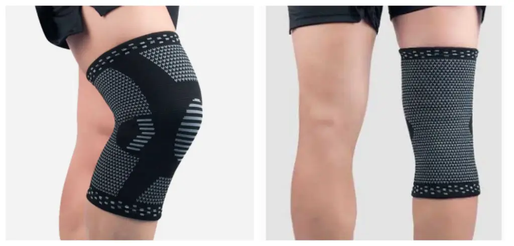 collage Konpresio Knee Sleeve in use